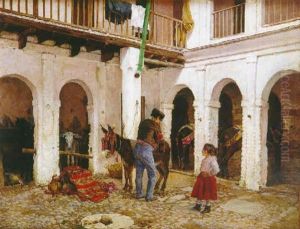 Escena En El Patio by Eduardo Lafore Alfaro