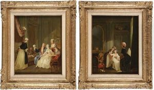 Le Toilette De La Dame De Qualite Et Le Marchand De Bonnets (pair)