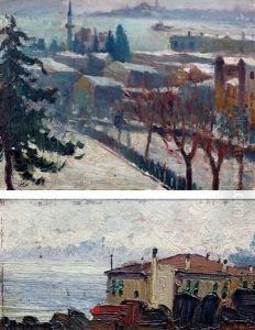 Karli Peyzaj; Peyzaj (2 Works) by Mehmet Ali Laga
