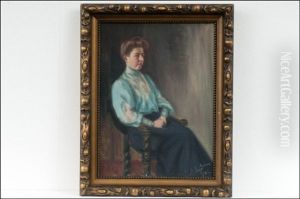 Naisen Muotokuva - Portratt Av En Dam by Berndt Lagerstam
