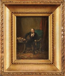 L'empereur Napoleon Iii Dans Son Cabinet De Travail
