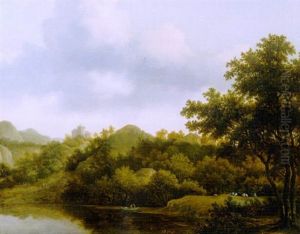 A View Of A Lake In A Mountainous Landscape On A Cloudy Day A View Of A Lake In A Mountainous Landscape On A Cloudy Day