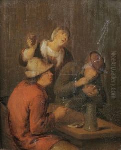 Bauern Im Wirtshaus by Cornelis (Pietersz.) Bega