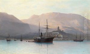 View Of The Cathedral Of St John Chrysostom, Yalta by Lev Felixovich Lagorio