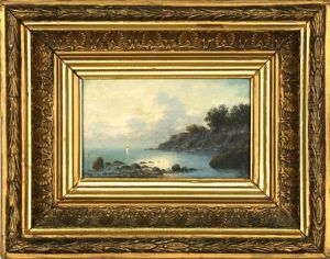 Coastal Scene by Lev Felixovich Lagorio