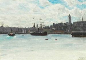 Harbour Scene From Beirut