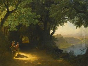 View Of Castel Gandolfo And Lake Albano