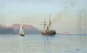 The Bay In Feodosia by Lev Felixovich Lagorio