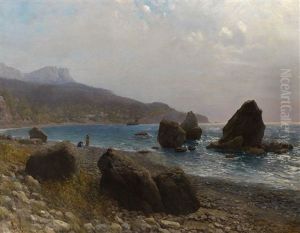 Sea Shore. Crimea by Lev Felixovich Lagorio