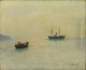 Segelschiff Und Ruderboot