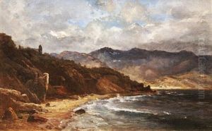 Seascape By A Mountain