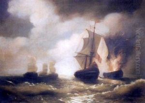 La Bataille Navale by Lev Felixovich Lagorio