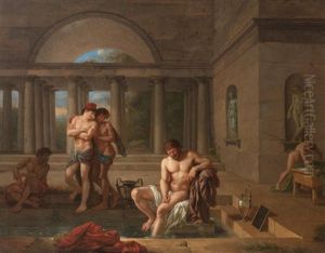 Archimede Sortant Du Bain by Jean Jacques Lagrenee the Younger