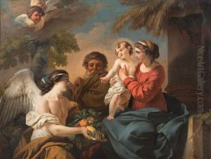 Le Repos De La Sainte Famille En Egypte by Jean Jacques Lagrenee the Younger