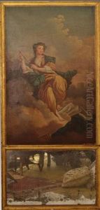 Figure Allegorique Trumeau by Jean Jacques Lagrenee the Younger