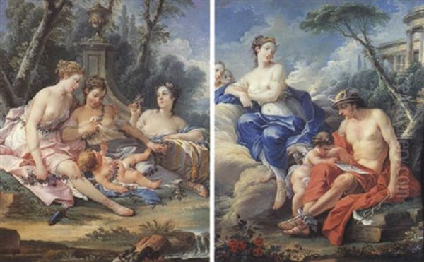 Trois Nymphes Et L'amour - view 1