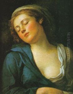 La Jeune Femme Endormie by Jean Jacques Lagrenee the Younger