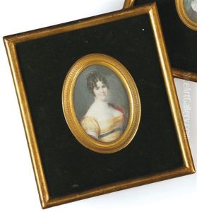 Portrait D'odile Perrin by Anthelme Francois Lagrenee