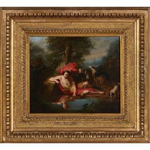 Narcissus And Echo by Louis Jean Francois Lagrenee