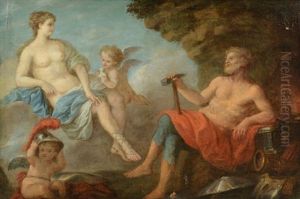 Vulcan And Venus by Louis Jean Francois Lagrenee