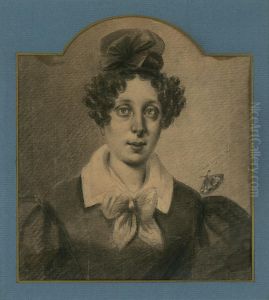 Bildnis Einer Italienerin Mit Haarschleife by Karl Begas