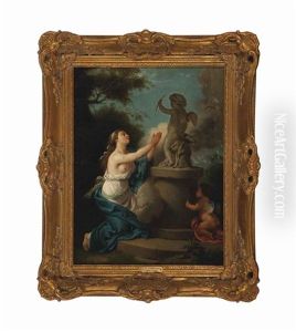 The Alter Of Love by Louis Jean Francois Lagrenee