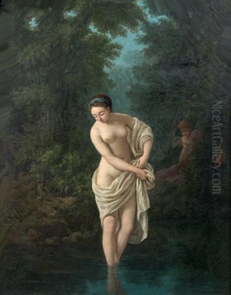 Venus Au Bain, Observee Par Cupidon - view 1