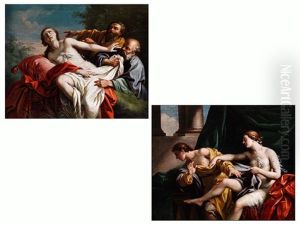 Susanna Und Die Beiden Alten (+ Josef Entzieht Sich Der Frau Des Potiphar; Pair)