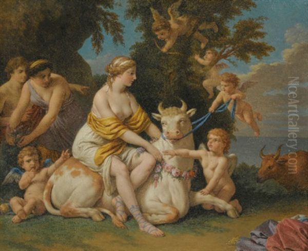 The Rape Of Europa by Louis Jean Francois Lagrenee