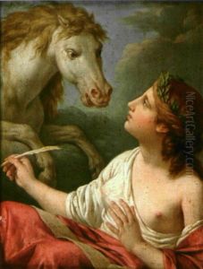 La Muse De La Poesie by Louis Jean Francois Lagrenee