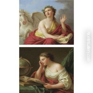 Poetry (+ History; Pair) by Louis Jean Francois Lagrenee