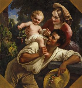 Diewinzerfamilie by Karl Joseph Begas