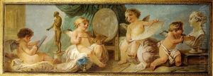 Allegorie De La Peinture by Louis Jean Francois Lagrenee