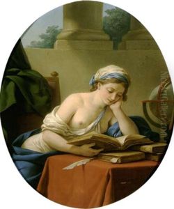 L'etude, Dit Aussi, La Philosophie by Louis Jean Francois Lagrenee