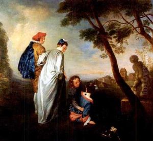 Elegant Couples On A Hilltop With Dog Elegant Couples On A Hilltop With Dog