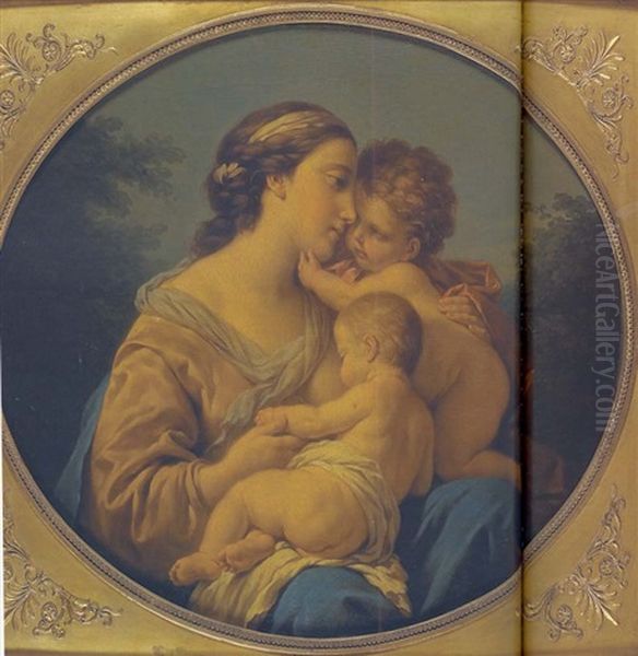 Vierge A L'enfant Avec Saint Jean-baptiste - view 1