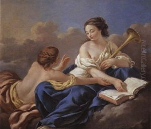Allegorie De La Poesie by Louis Jean Francois Lagrenee
