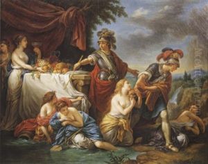 Charles Et Ubalde Allant Chercher Renaud Retenu Dans Le Palais D'armide