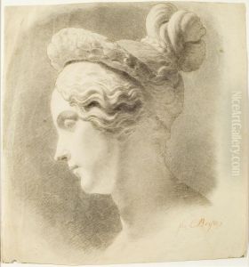 Kopfstudie Einer Frau Im Profil by Karl Joseph Begas