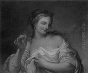 Portrait D'une Jeune Femme Au Collier De Perles