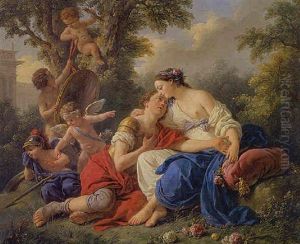 Rinaldo And Armida by Louis Jean Francois Lagrenee