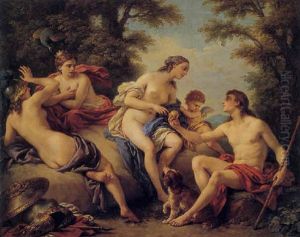 The Judgment Of Paris by Louis Jean Francois Lagrenee