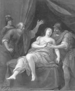 La Mort De Lucrece by Louis Jean Francois Lagrenee