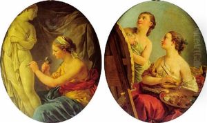 Allegorie De La Peinture by Louis Jean Francois Lagrenee