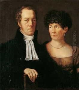 Doppelbildnis Der Eltern Des
Kunstlers.
Signiert Und Datiert Oben Links: C Begas F./anno by Karl Joseph Begas