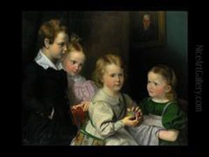 Die Kinder Der Bonner Familie Simrock by Karl Joseph Begas