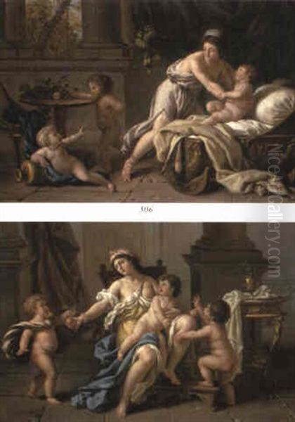 Mothers And Children In Classical Interiors - view 1
