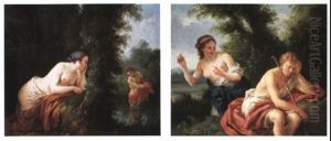 Echo Et Narcisse by Louis Jean Francois Lagrenee