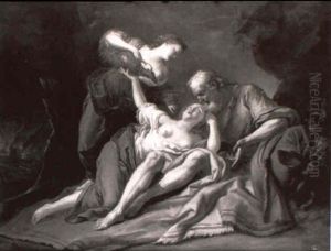 Loth Et Ses Filles by Louis Jean Francois Lagrenee