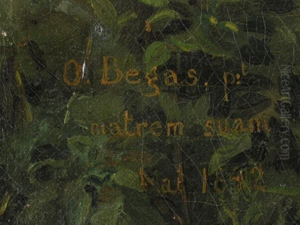 Brustbildnis Der Mutter Des Malers Im Profil Nach Links Vor Bergiger Landschaft - view 1